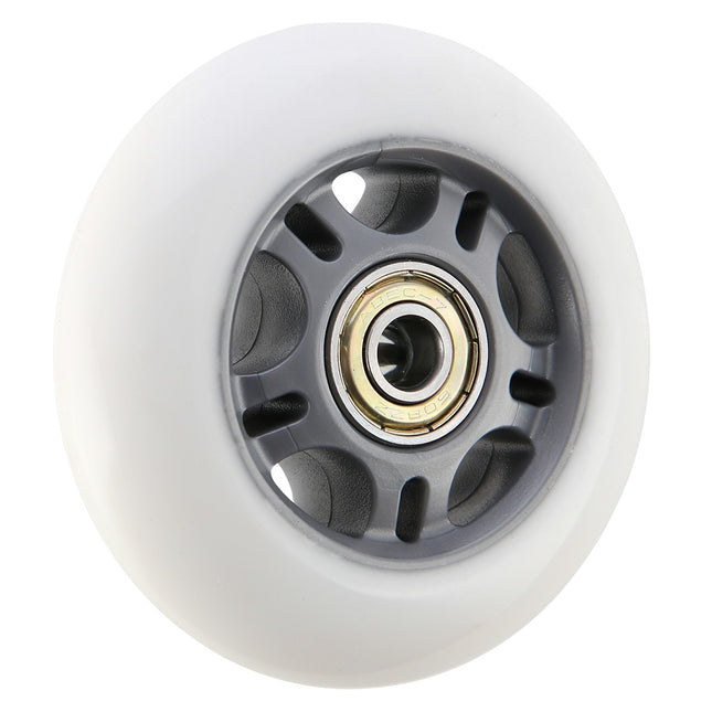 Weiße PU Skateboard-Rollen 72x24 82A, ABEC-7 Kugellager-Set