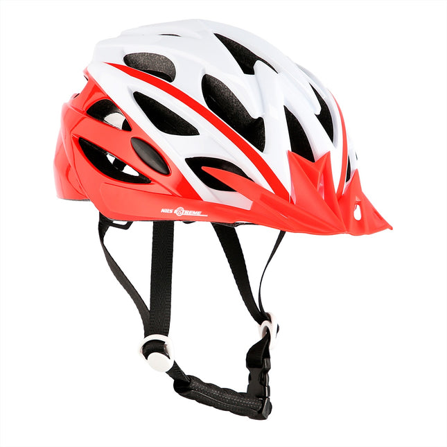 Weiß-Roter Helm, Größe S (50-58cm)