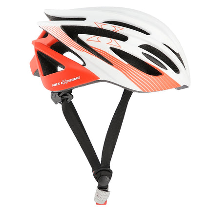 Helm Weiß-Rot Größe L, 57-61 cm