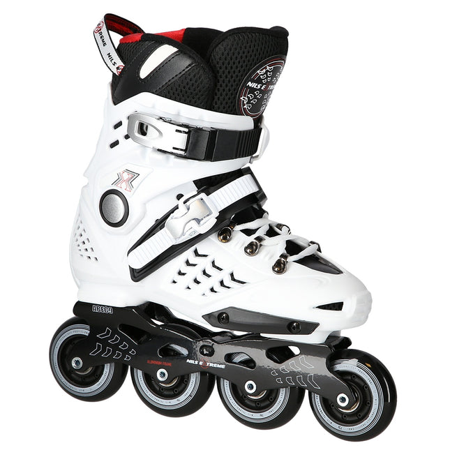 Weiße Slalom-Inlineskates, Größe 35
