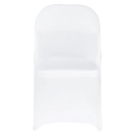 White Stretch Chair Covers, Polyester Spandex, 150-Pack