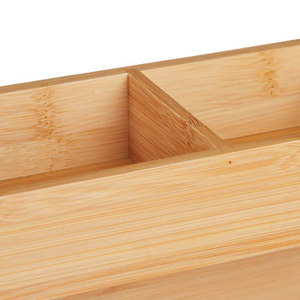 White Tea Bag Organizer, 9-Compartment Bamboo Caddy