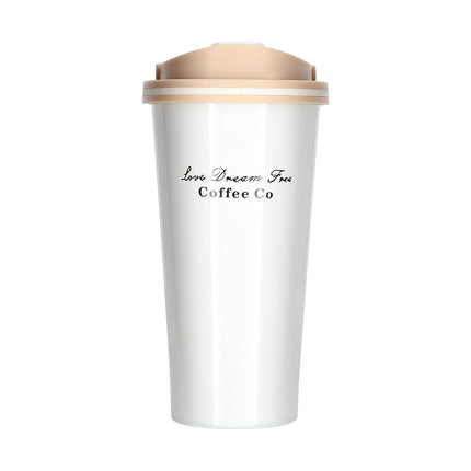 White Thermal Cup, 18 oz, Insulated