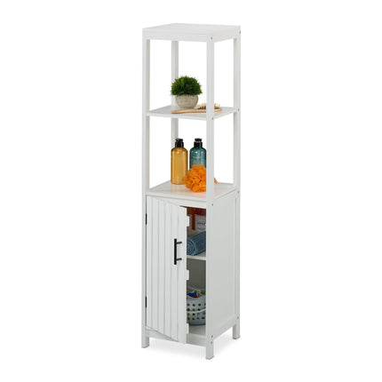 White bathroom cabinet