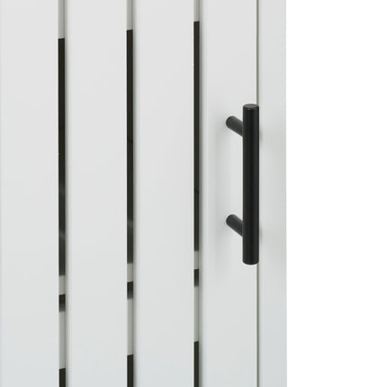 White bathroom cabinet