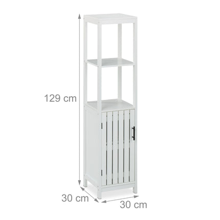 White bathroom cabinet