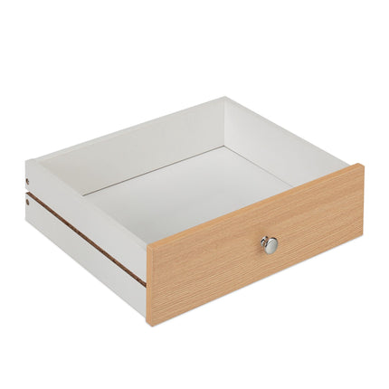 White bedside table with 2 drawers