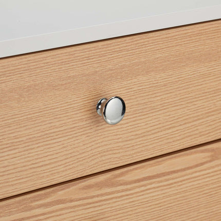 White bedside table with 2 drawers