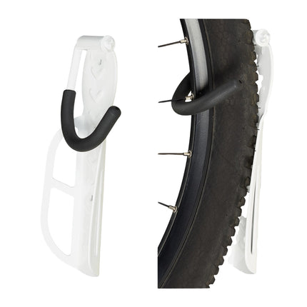 Weißes Fahrradhalter Wand 4er Set
