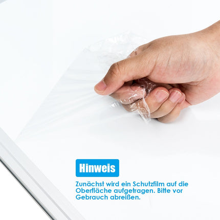 Whiteboard Magnettafel Schreibtafel Wandtafel Memoboard mit Aluminiumrahmen (70 x 50 cm)