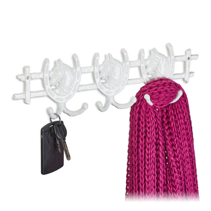 Weißer Kleiderbügel im Pferdedesign