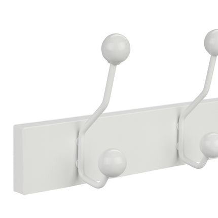 Weißer Kleiderbügel mit 5 Haken