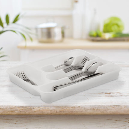 Ensemble de 2 range-couverts blancs