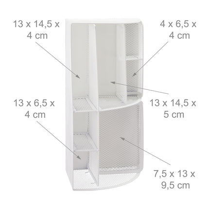 Stolní úložný box, bílý