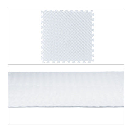 White floor protection mat in set of 8