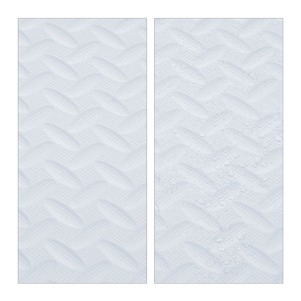 White floor protection mat in set of 8