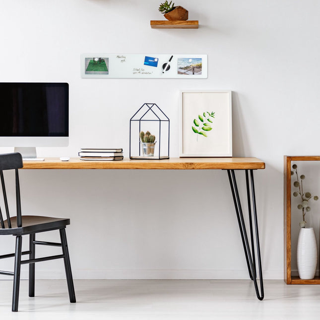 Magnettafel aus weißem Glas