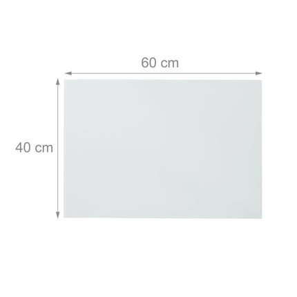 Magnettafel aus weißem Glas