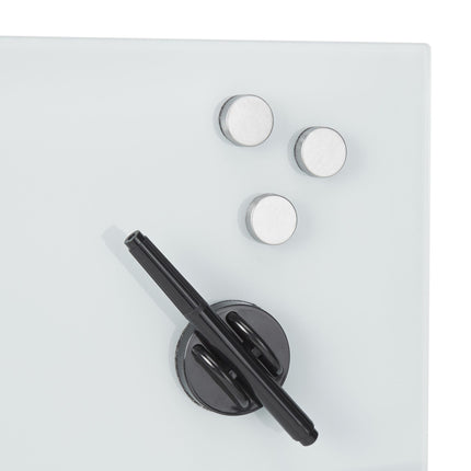 Magnettafel aus weißem Glas
