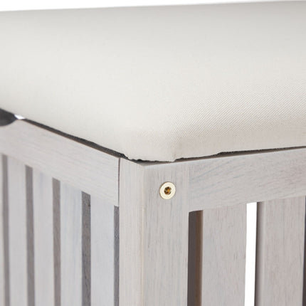 Panier à linge blanc avec siège