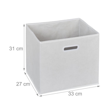 Étagère blanche à plusieurs niveaux avec 6 compartiments