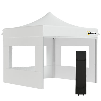 Weißes Pop-up-Gartenzelt, wasserdicht, 300 x 300 cm