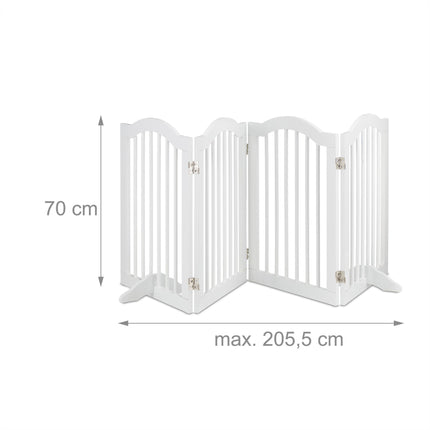 Portail de sécurité blanc 70 cm