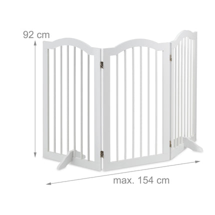 Portail de sécurité blanc 92 cm
