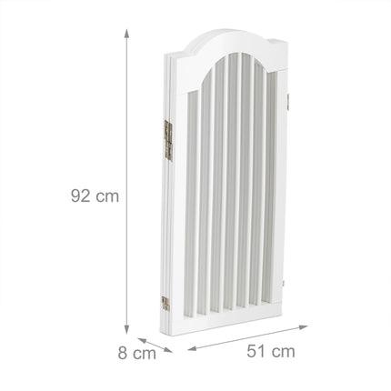 Portail de sécurité blanc 92 cm