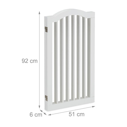Portail de sécurité blanc 92 cm