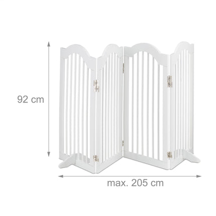 Portail de sécurité blanc 92 cm