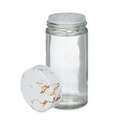 White spice carousel in marble design
