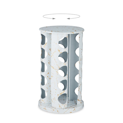 White spice carousel in marble design