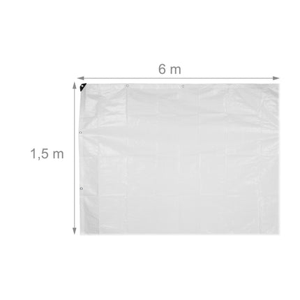 White tarpaulin 200 g/m²