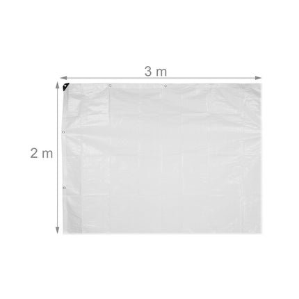 White tarpaulin 200 g/m²
