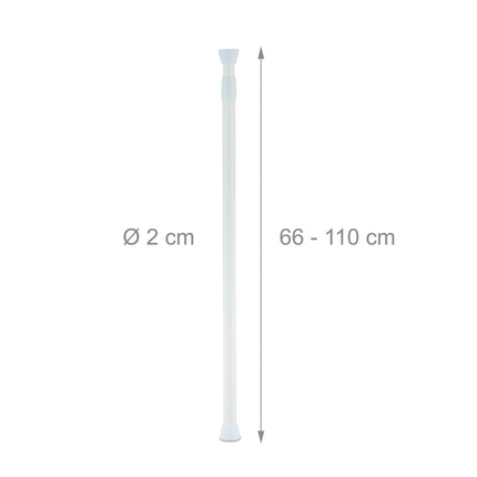 White telescopic rod stainless steel