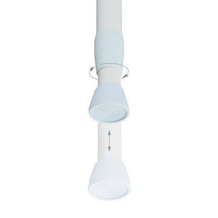 White telescopic rod stainless steel