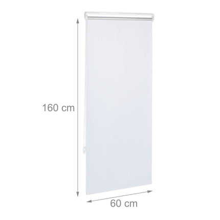 Weißes Thermorollo 160 cm lang