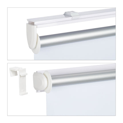 Weißes Thermorollo 160 cm lang