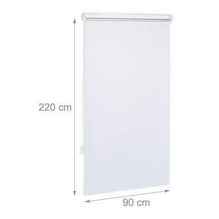 Weißes Thermorollo 220 cm lang