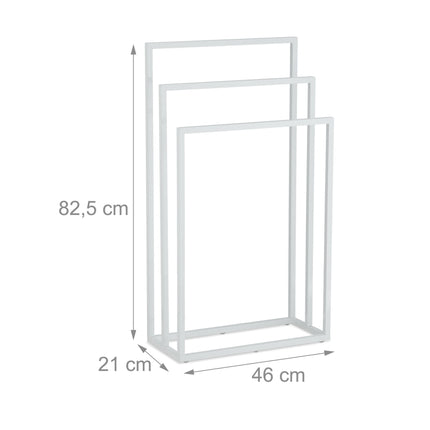 Porte-serviettes blanc 3 barres