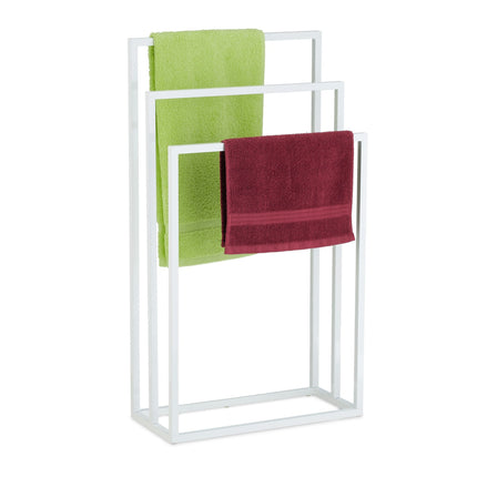Porte-serviettes blanc 3 barres