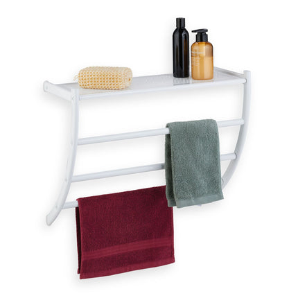 Porte-serviettes mural blanc