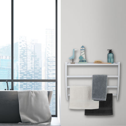 Porte-serviettes mural blanc