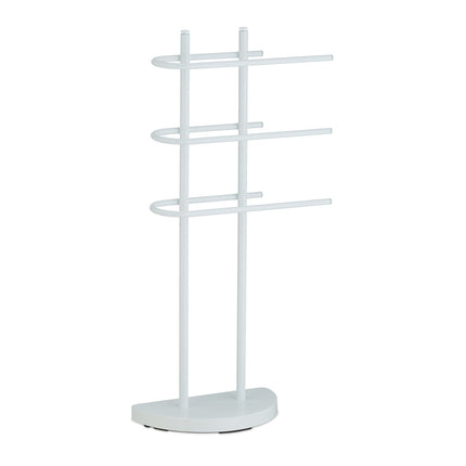 Porte-serviettes blanc à 3 barres