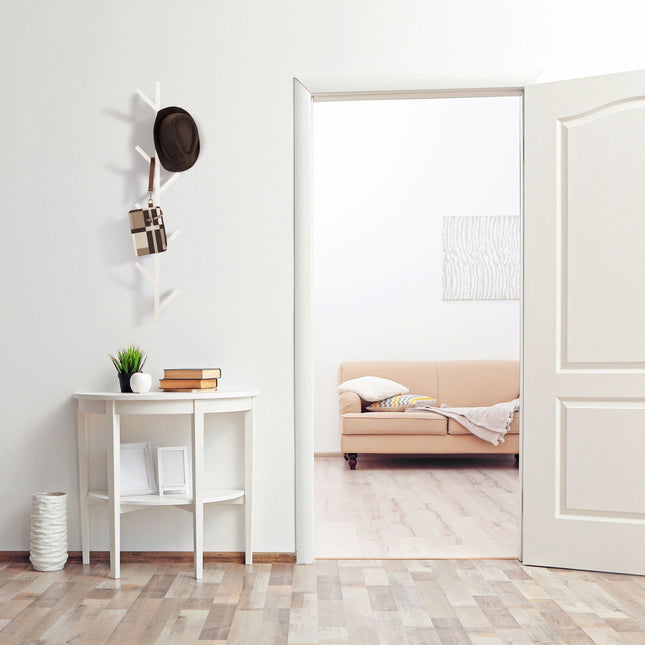White tree-shaped coat hanger