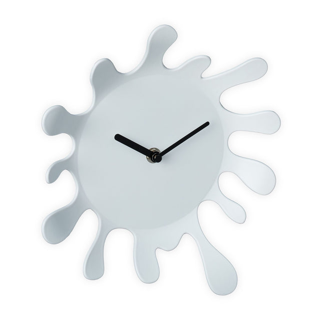 Weiße Wanduhr Color Blob
