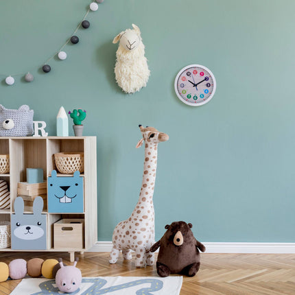 Horloge murale blanche pour enfants
