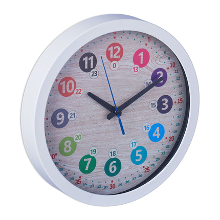 Horloge murale blanche pour enfants