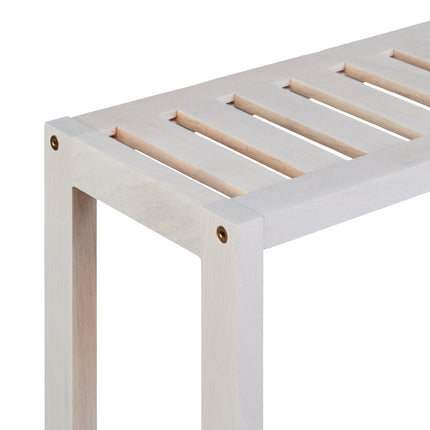 White wall shelf with 3 shelves